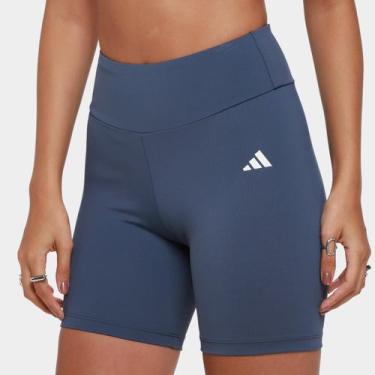 Imagem de Short Adidas Treino Básico Feminino, Marinho, GG