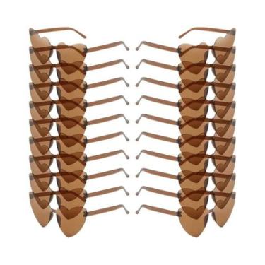 Imagem de Óculos De Sol Femininos Modernos Sem Aro Em Formato De Coração, 16-20 