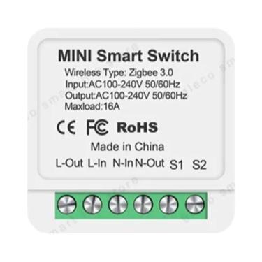 Imagem de Interruptor De Luz Inteligente WiFi Zigbee3.0 MINI Com Controle Bidire