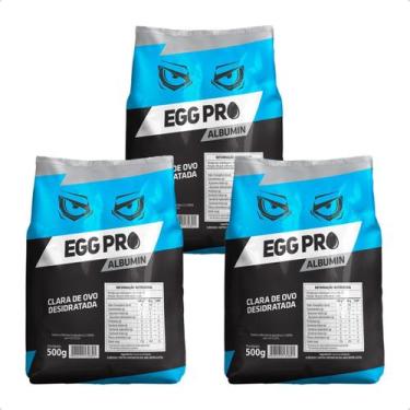 Imagem de Albumina Proteína Pura 500g Kit Com 3 Unidades - Proteina pura