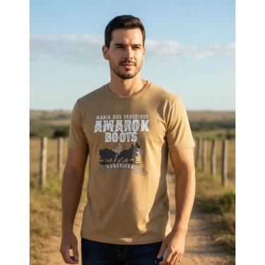 Imagem de Camiseta Country 100% algodão Western Camisa Casual Vaqueiros - Amarok