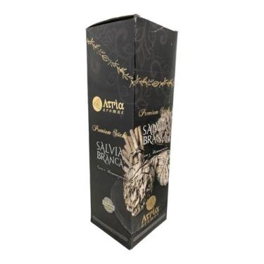 Imagem de Incenso Sálvia Branca Atria 0% Carvão 25 Cxs Com 8 Varetas - Lua Místi