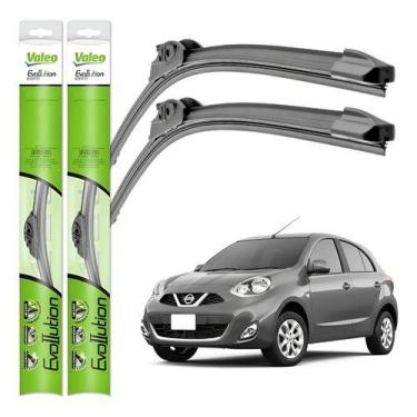 Imagem de Par Palheta Original Valeo Limpador Parabrisa Encaixe Gancho Nissan Ve