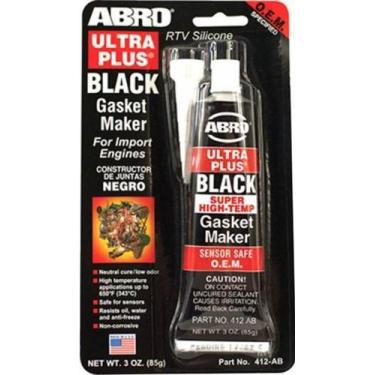 Imagem de Cola Silicone Black Abro Alta Temperatura 85g = Loctite 598, SILICONE 