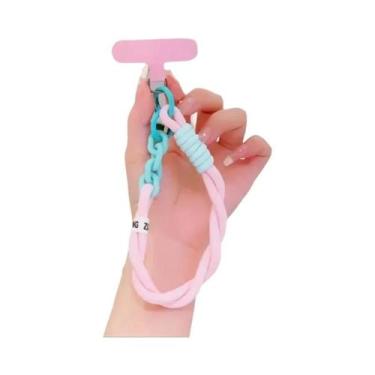 Imagem de Cordão Curto Feminino Para Celular, Alça De Pulso Anti-perda, Chaveiro