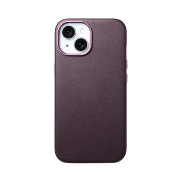 Imagem de Capa Magnética De Couro Macsafe Para iPhone 17 16 15 14 13 pro Max plu