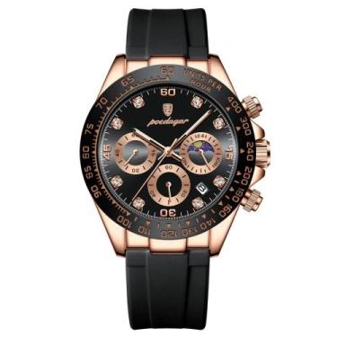 Imagem de Relógio POEDAGAR De Luxo Esportivo Quartz Masculino Automático Com Dat