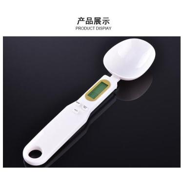 Imagem de Balança de cozinha eletrônica 500g 0.1g display lcd digital colher de 