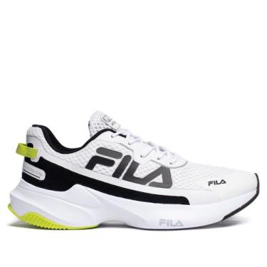 Imagem de Tênis Masculino Fila Recovery Amortecimento Branco/Preto, Branco, Pret