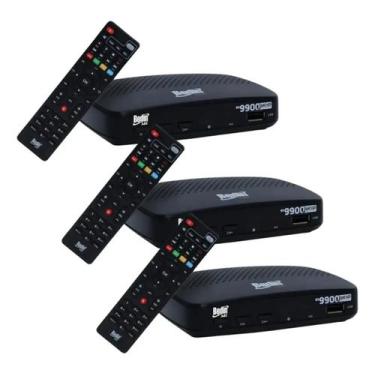 Imagem de Kit 3 Receptor Tv Digital Satélite Parabólica Full Hd Bs9900 - Bedin S