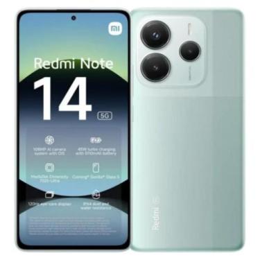 Imagem de Smartphone Xiaomi Note 14 5G 8/256 GB, Tela de 6.67 polegadas- VERDE, 