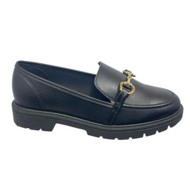 Imagem de Sapato Feminino Mocassim Loafer Oxford Beira Rio 4283.104, Preto, 35