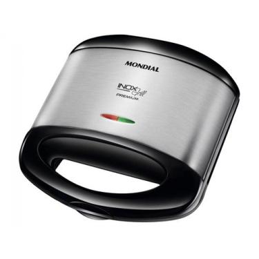 Imagem de Sanduicheira e Grill Premium S-07 800W Preto/Inox - MONDIAL, Preto, 11