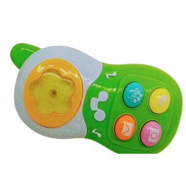 Imagem de Mini Fone Telefone Infantil Para Bebê  A Pilha Musical Som e Luzes - J