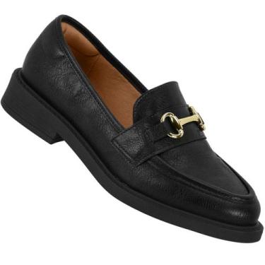 Imagem de Sapato Mocassim Vizzano 1453.102 Feminino, Preto, 35
