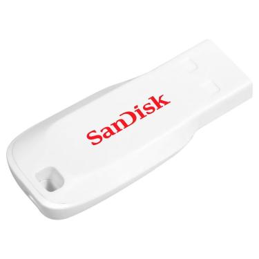Imagem de Pen Drive Z50C Cruzer Blade 16GB Usb 2.0 Branco para Armazenamento de Arquivos Sandisk