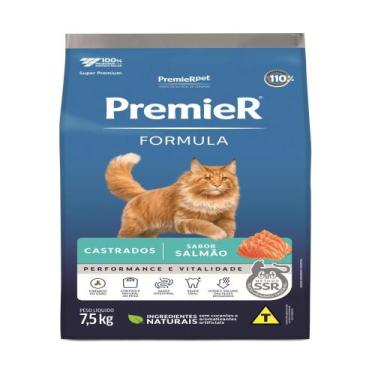 Imagem de Ração Premier Para Gatos Castrados Sabor Salmão - 7,5Kg
