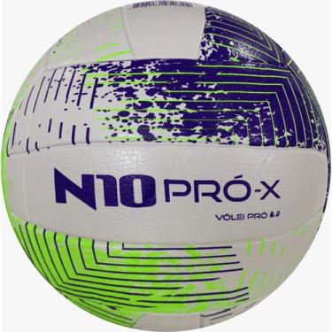 Imagem de Bola de Volei N10 PRO 8.0 Hightech, Branco, Verde