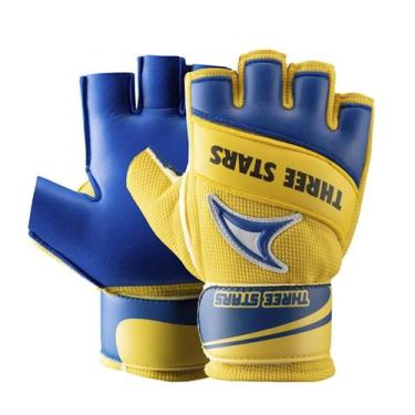 Imagem de Luva Goleiro Futebol de Salão Three Stars Action - Palma Azul, G