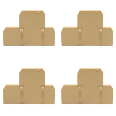 Imagem de Kit Placa Final Bege  Borne SEK Duplo - SIBRATEC, 10 peças