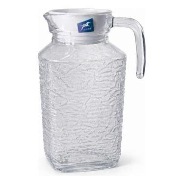 Imagem de Jarra Vidro Para Suco Agua Tampa Transparente 1,8l Talberg Transparent