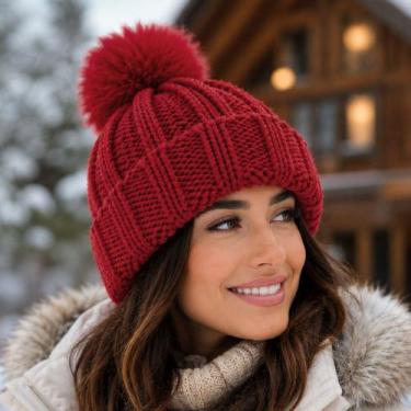 Imagem de Gorro Touca De Inverno Frio Lã Adulto Unissex Tamanho Único - Genérico
