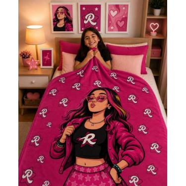 Imagem de Manta Infantil Personalizada  Tema Grupo Colorido Rosa - Decarllos, Ro