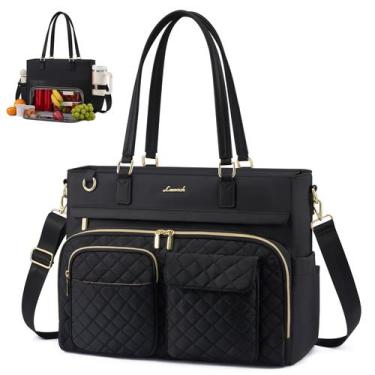 Imagem de Bolsa térmica LOVEVOOK para almoço com compartimento para notebook de 