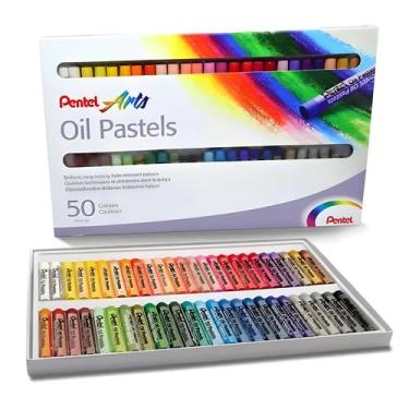 Imagem de Giz Pastel Oleoso Pentel Arts c/ 50 Cores Importado Phn50