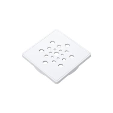 Imagem de Conjunto Grelha e Porta Grelha Quadrado 15x15Cm Branco - Gemell