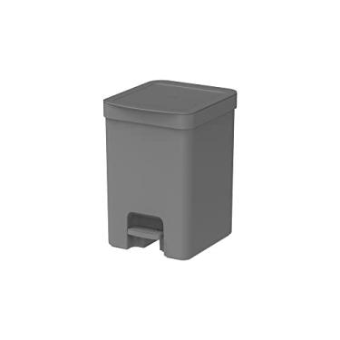 Imagem de Lixeira com Pedal Trium Cinza 12L