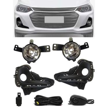 Imagem de Kit Farol de Milha Neblina Chevrolet Onix e Onix Plus Sedan 2020 - Botão Alternativo