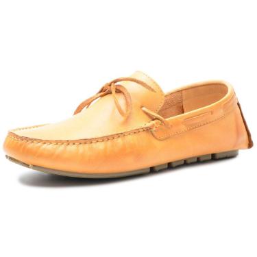 Imagem de Mocassim Casual Masculino Couro Solado Borracha Tressê