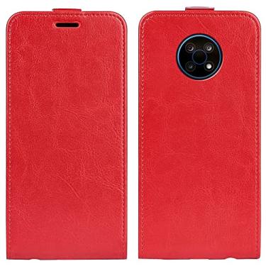 Imagem de YUNCHAO Caixa de telefone Para Nokia G50 R64 TEXTURA CASA DE COLATO VERTICAL DO VERTICA com slots de cartão e moldura fotográfica capa para celular