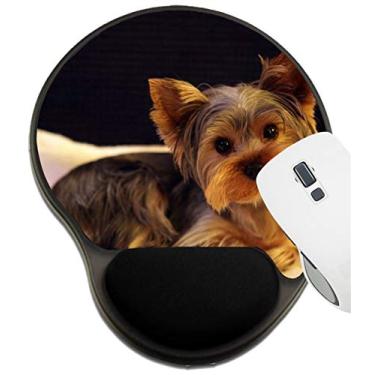 Imagem de MSD Mousepad com descanso de pulso protegido, tapete com suporte de pulso, ID da imagem 21461988 Yorkie sad Yorkshire Terrier