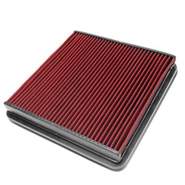 Imagem de DNA Motoring AFPN-140-RD Filtro de ar para painel suspenso [para Ford Expedition/F-Series/Lincoln Navigator], vermelho