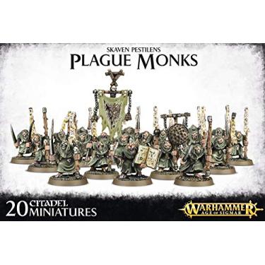 Imagem de Games Workshop - Warhammer 40K Age of Sigmar Skaven Pestilens Plague Monks - 90 unidades