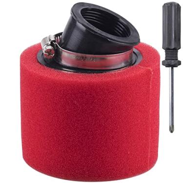 Imagem de MWMNUN Cápsula de filtro de ar de espuma angular de 38 mm. Aplica-se a 50cc 70cc 90cc 110cc 125cc 150cc GY6 Motocicleta Atv Scooter Quad Go Kart Moped Pit Dirt Bike Parts