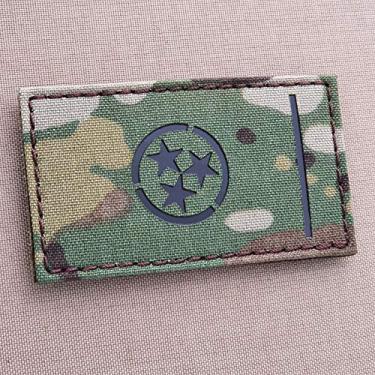 Imagem de IR Multicam Bandeira do Estado do Tennessee 2 x 3,5 Infravermelho OCP IFF Moral Tático Fecho de toque patch