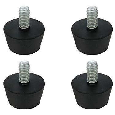 Imagem de FarBoat – 4 peças de borracha para pés M10, parafuso 20 mm de altura, redondo, de móveis, antiderrapante, para mesa, cadeira e sofá