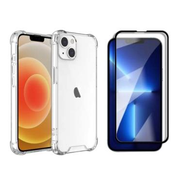 Imagem de Kit Capa Capinha Anti Impacto + Película 3D Compatível com iPhone 14