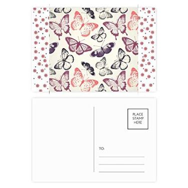 Imagem de Borboleta em fundo rosa pálido Natal, flor de Natal, cartão postal de bênção