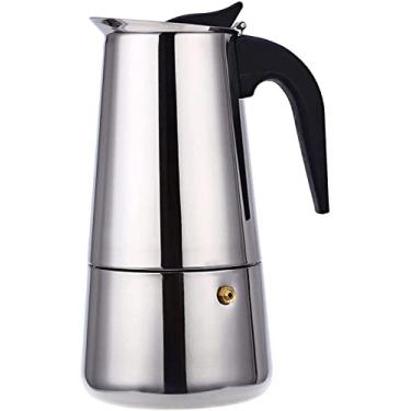 Imagem de REJOON Percoladora Pote de Café de Aço Inoxidável Cafeteira com Latte Cafeteira Percoladora Ferramenta de Bebida Cafeteira Latte Stovetop