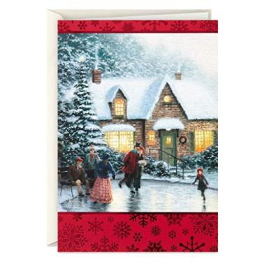 Imagem de Hallmark Thomas Kinkade Cartões de Natal, patinação no gelo (40 cartões e envelopes)