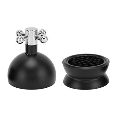 Imagem de Agitador de café Agulha ajustável Tamper de café Distribuidor de agulhas de café, adulterador manual Ferramenta de adulteração de café com alça giratória (53 mm preto)