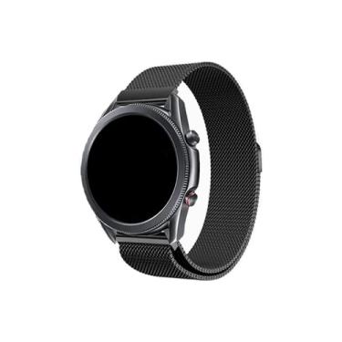 Imagem de Pulseira 22mm Magnética Milanese compatível com Galaxy Watch 3 45mm - Galaxy Watch 46mm - Gear S3 Frontier - Amz-fit GTR 47mm (C7) (Preto)