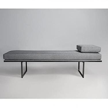 Imagem de Puff em Linho 160cm Galli Sofani Cinza/1455/preto