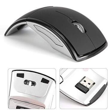 Imagem de Mouse Wireless Mouse Zd 01 2.4G Wireless Dobrável Ergonômico Arc Mouse Mice Preto Com Receptor Usb Para Notebook