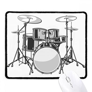 Imagem de Kit de bateria musical Energy Illustrate Mousepad com borda costurada para jogos
