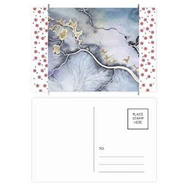 Imagem de Tinta, abstrata, sombreamento, aquarela, Natal, Natal, flor, celebração, cartão postal Blessing Mailing Card